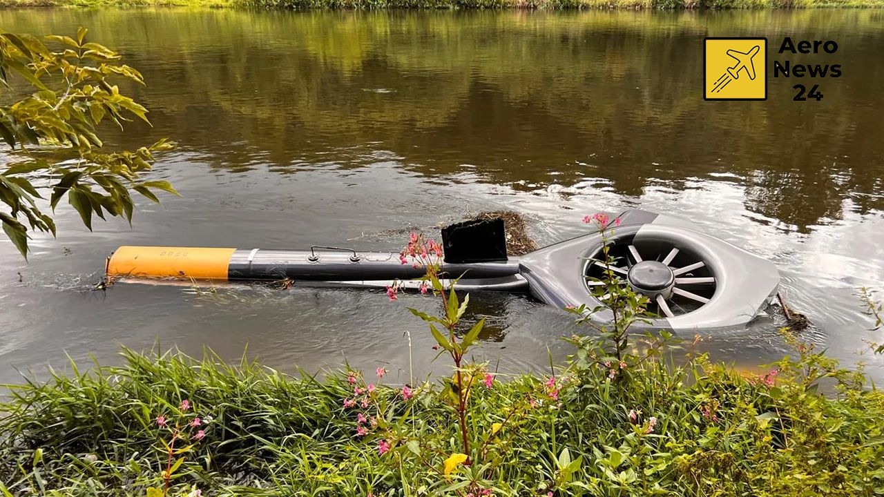 Bundeswehrhubschrauber stürzt in Fluss in Deutschland