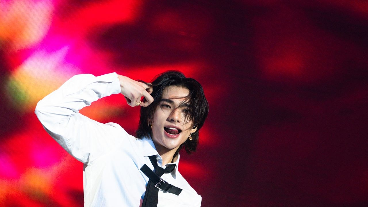 Stray Kids' Hyunjin Embraces Band Tees as the Latest Trend