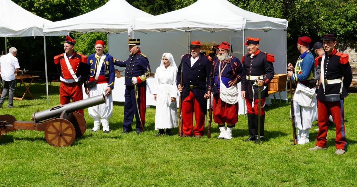 Wœrth. Uma encenação organizada para marcar o 155º aniversário da Guerra de 1870
