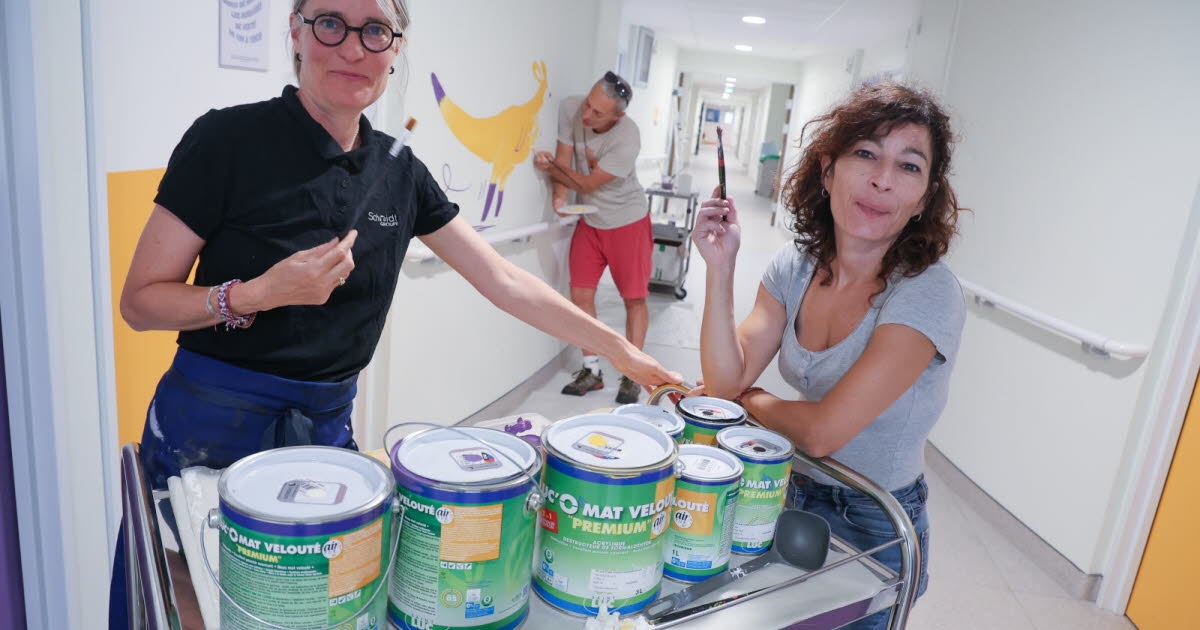 Mulhouse. Conejos, pollitos y crías de canguro: el festival de Ramdam ocupa un lugar central en las paredes de la sala de maternidad.