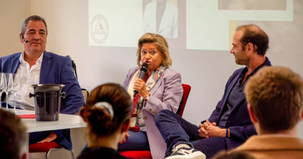 Landersheim. Carol Duval-Leroy, beschermvrouwe van de Internationale Wijnacademie