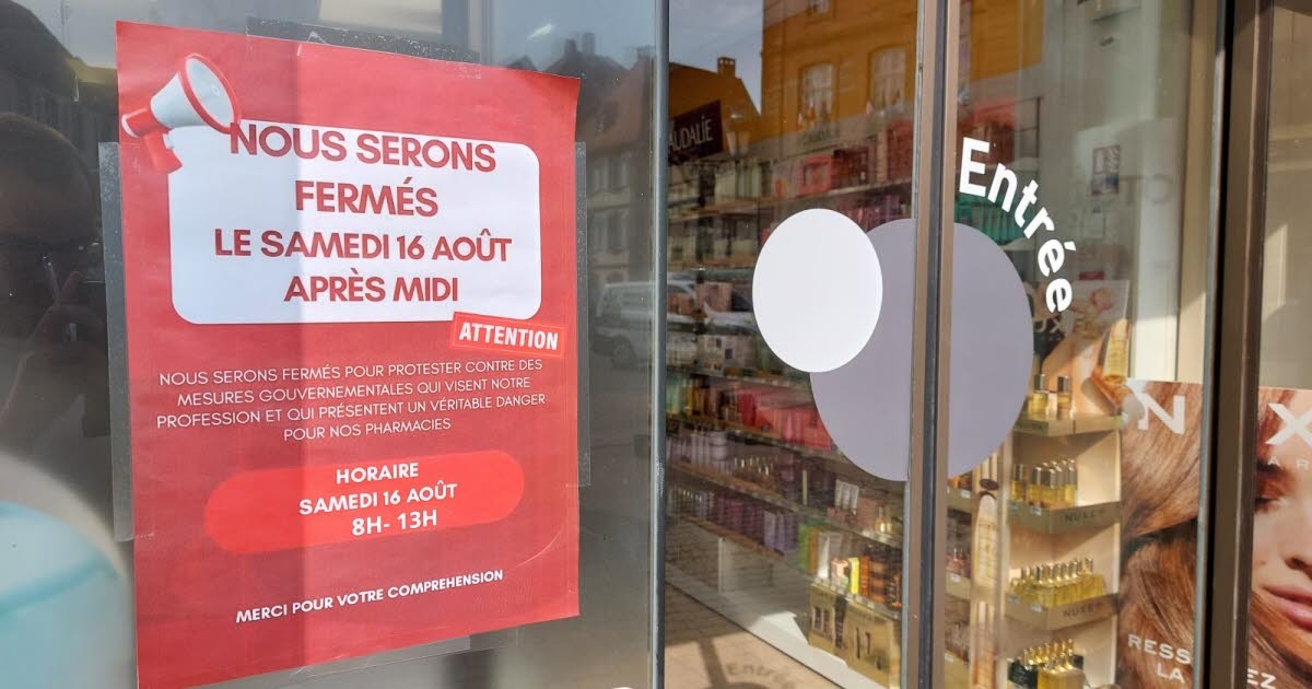 Wissembourg. Streik: Apotheken im Stadtzentrum zeigen Solidarität, bleiben aber morgens geöffnet