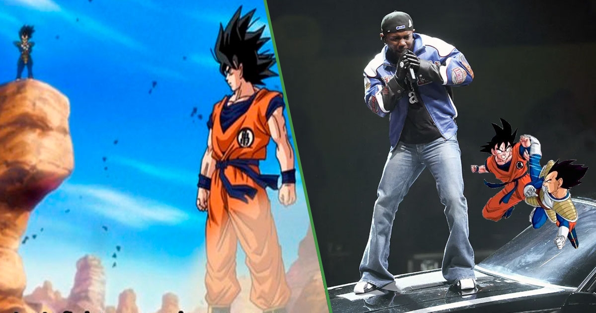 Goku and Vegeta confirm fight at Kendrick Lamar concert