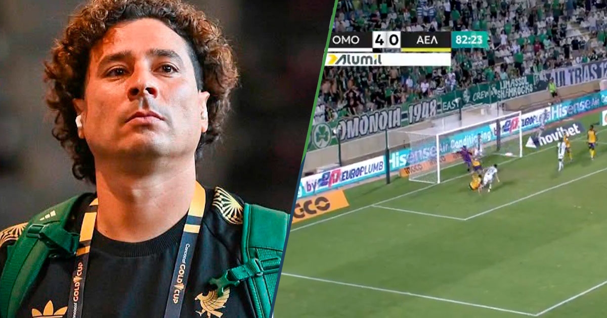 Hier blijft alles bij het oude: Memo Ochoa wordt bij zijn debuut voor zijn nieuwe team op Cyprus met 5-0 verslagen.
