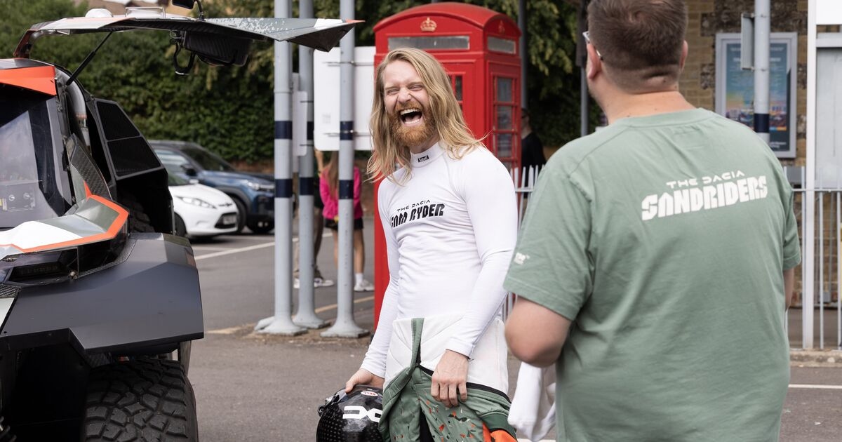 Eurovision Star Sam Ryder spotted arriving at festival gig in Dakar Rally off-road vehicle
