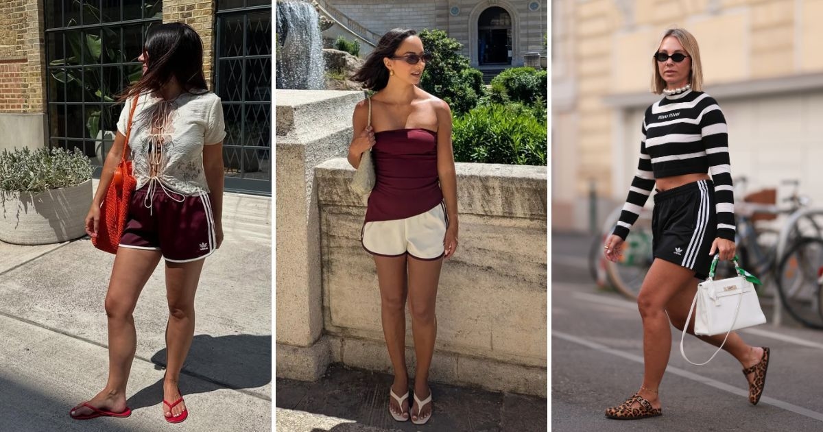 Tutti indossano di nuovo gli shorts Adidas, ma questa volta sono più sportivi e chic che da giornata sportiva scolastica
