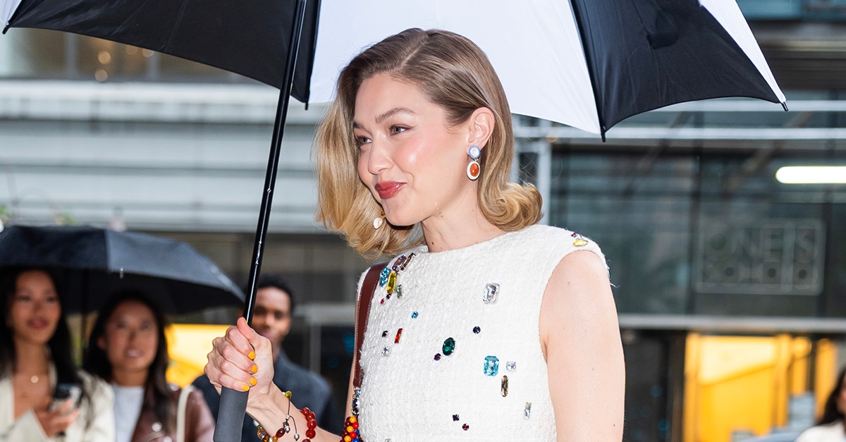 Gigi Hadid Wore This Dress Trend With Rubber Flip-Flops in NYC and Now Everyone Else Will Too