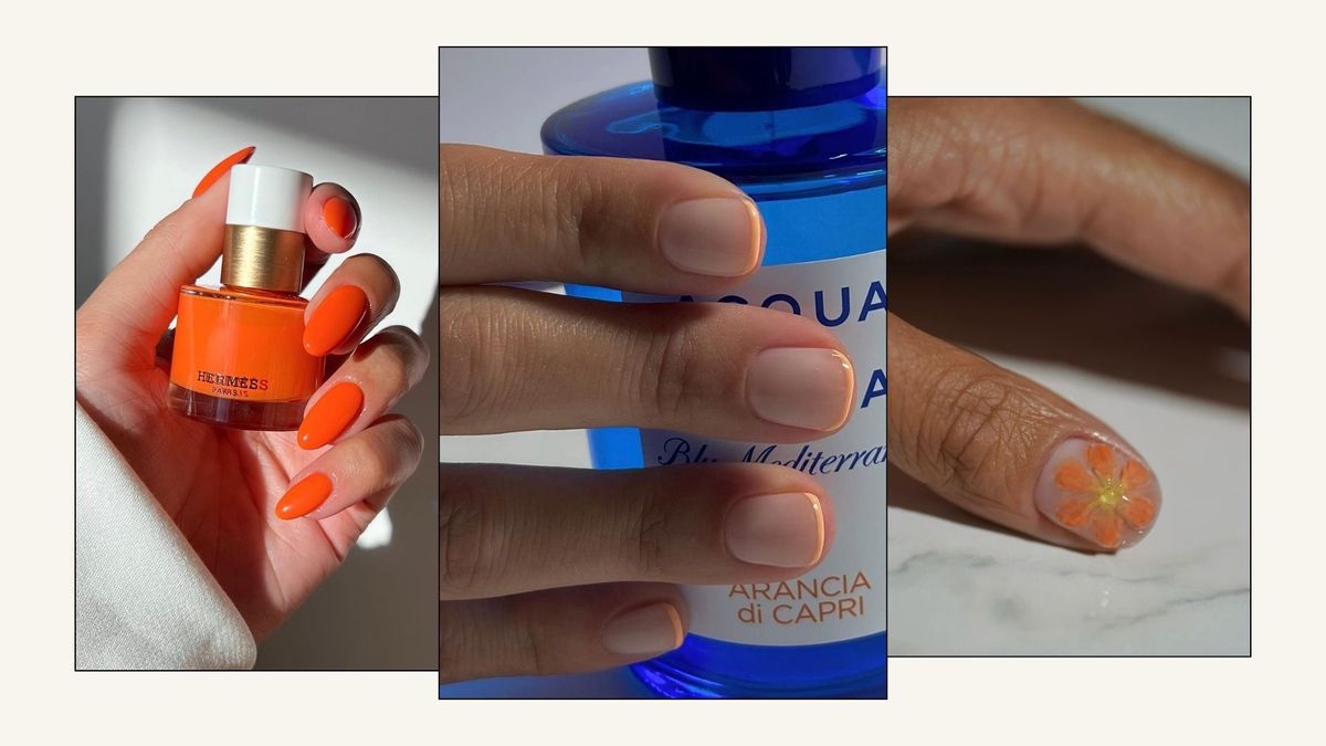 Unhas laranja são tudo o que eu quero usar agora — 17 designs que eu capturei