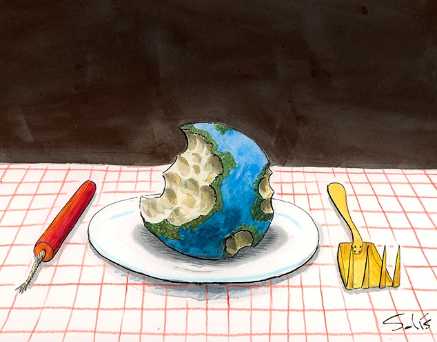 Die Wunden des Planeten (Tagebau). Von Víctor Solís (@Visoor)