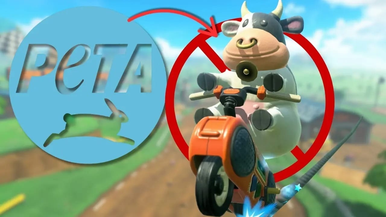 PETA accuses Nintendo: calls for the removal of the nose-ring cow from Mario Kart