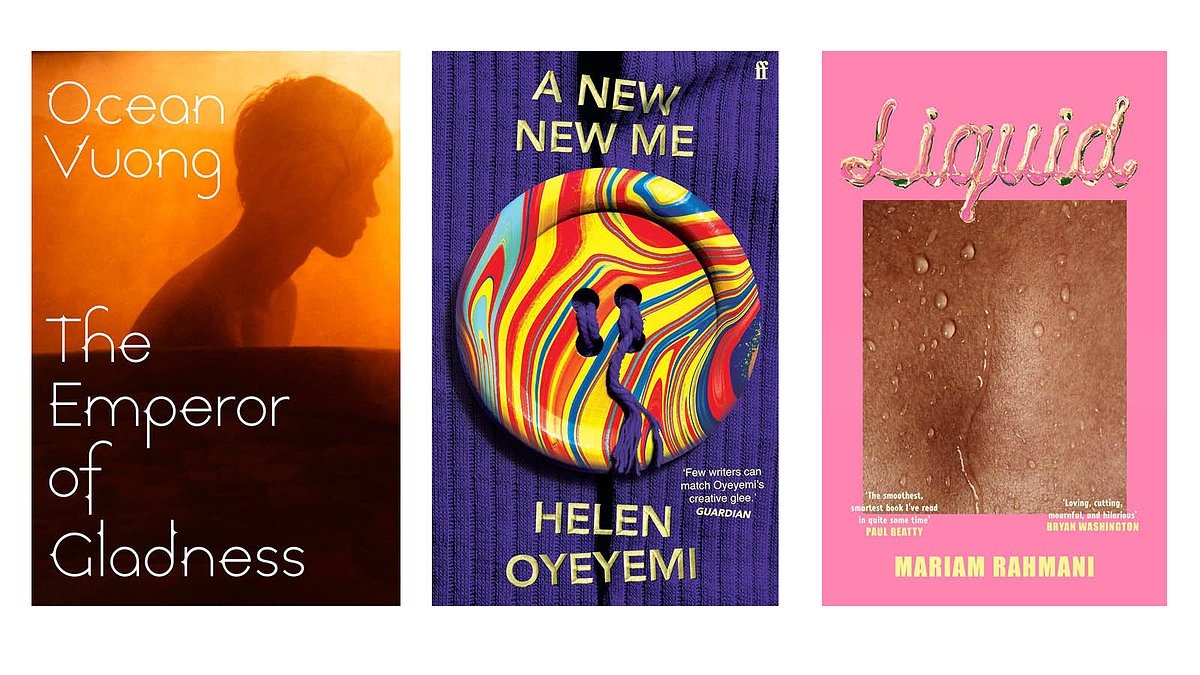 'Una Jane Austen moderna': las mejores novelas literarias disponibles: El emperador de la alegría, de Ocean Vuong; Líquido, de Mariam Rahmani; Una nueva yo, de Helen Oyeyemi.