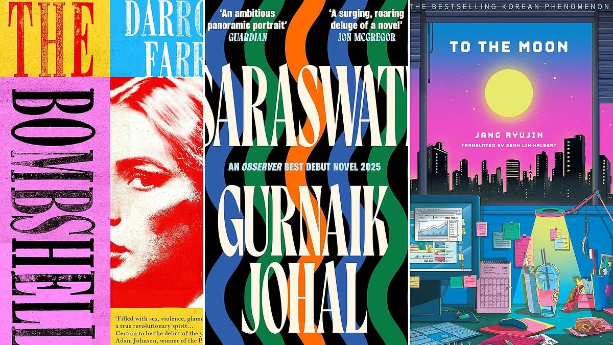 Literary fiction to lure you in: TO THE MOON by Jang Ryujin, THE BOMBSHELL by Darrow Farr, SARASWATI by Gurnaik Johal