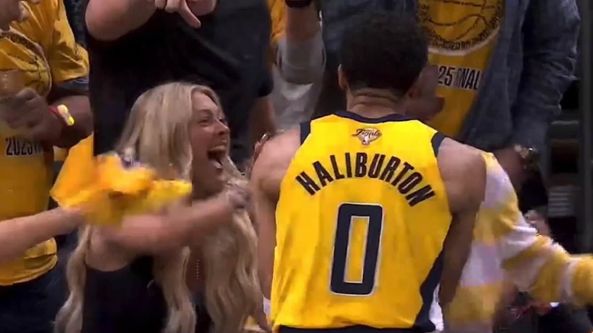 Tyrese Haliburton celebrates with stunning girlfriend and dad after NBA Finals heroics for Pacers