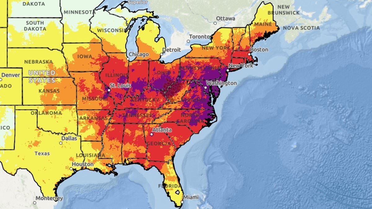Urgent warning for 125M Americans as swathes of US to stay hotter than the BAHAMAS until Friday
