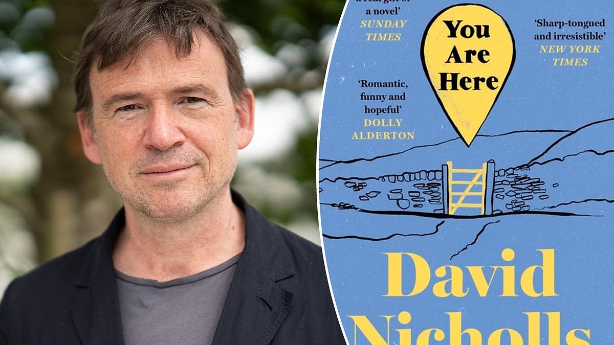 Which murder mystery writer will you not find on David Nicholls's bookshelf?
