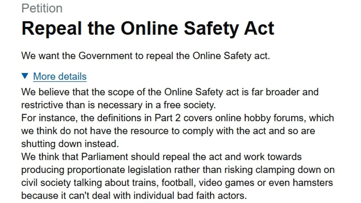 Briten rebellieren gegen Online Safety Act: Petition erreicht 380.000 Unterschriften – Alterskontrollen wecken Bedenken hinsichtlich Datenschutz und Meinungsfreiheit