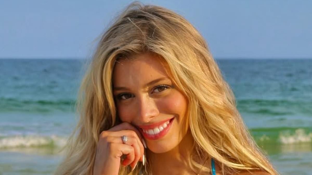 Influenciadora da NFL é obrigada a negar rumores virais de que estaria tendo um caso com um quarterback de futebol americano universitário noivo.