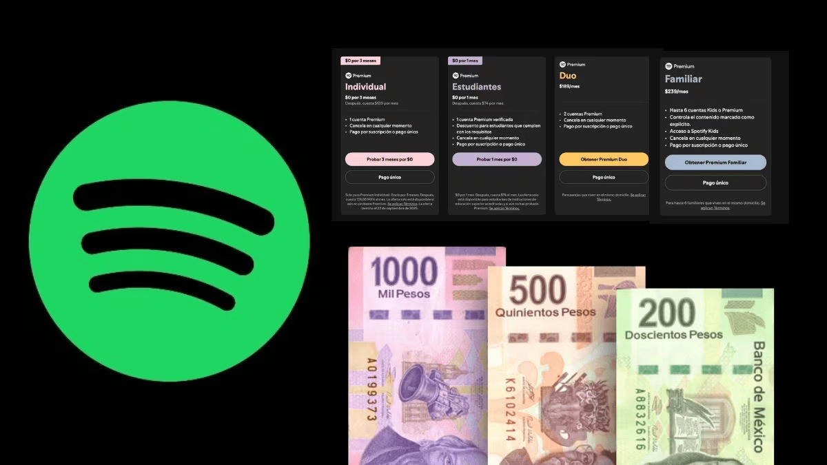 Spotify aumenta preços no México; este é o custo de uma assinatura.