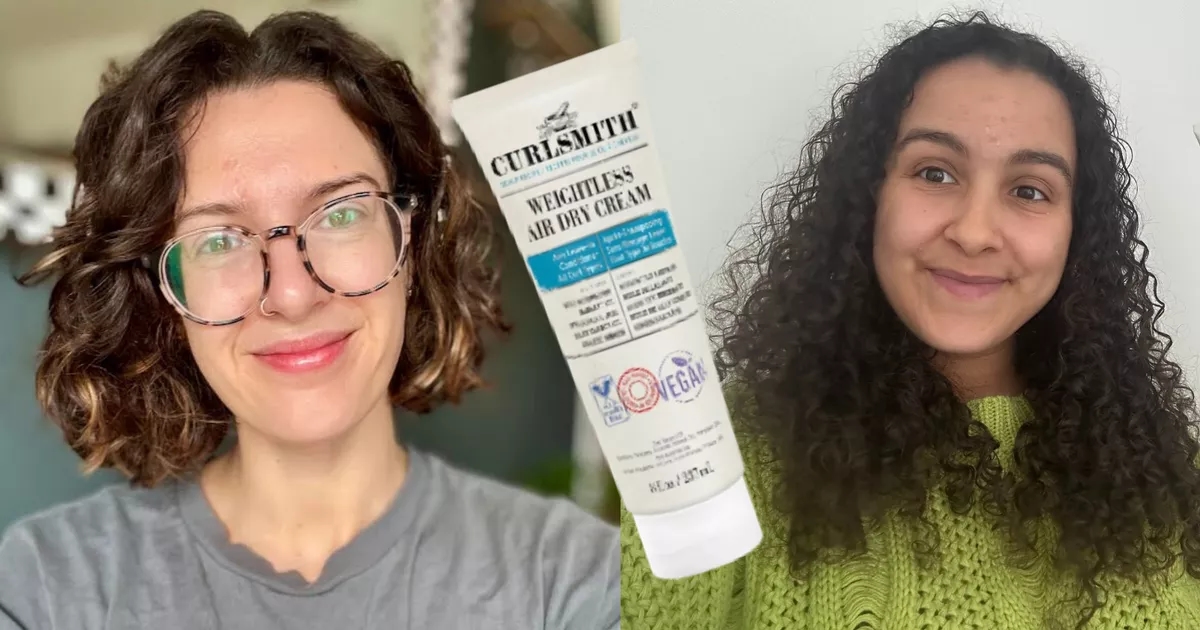 'We tested Curlsmith's viral leave in cream and it left both our hairs' weightless'