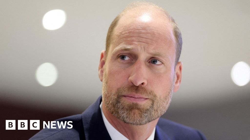 William visibly moved as widow tells of husband's suicide