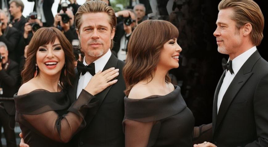 Nilgün Belgün's post with Brad Pitt: We finally met