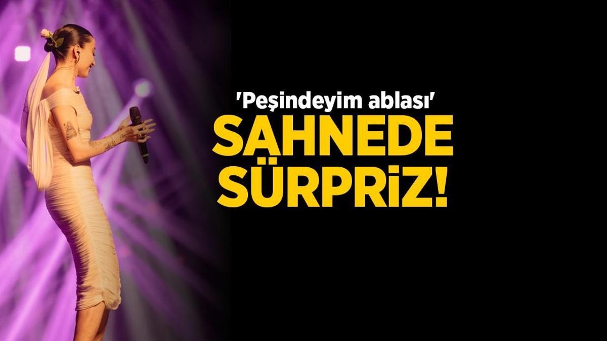 Überraschung auf der Bühne von Melike Şahin! „Ich bin hinter ihrer Schwester her“
