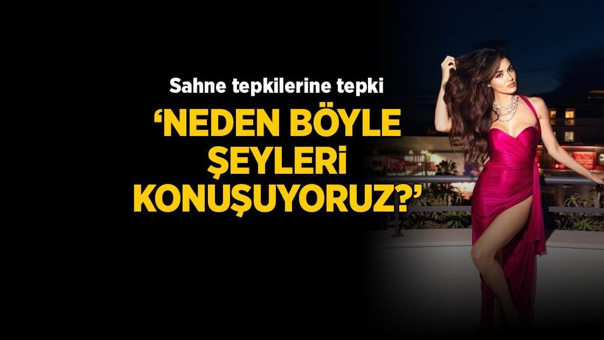 Hande Erçel'den sahne tepkisi! ‘Neden böyle şeyleri konuşuyoruz?’