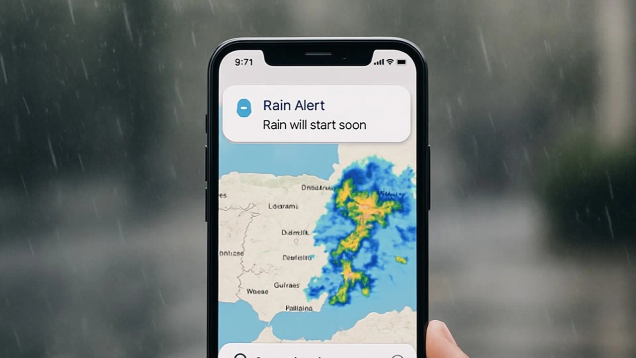 Une nouvelle DANA arrive : l'application qui vous avertit de la pluie en temps réel avec une grande précision.