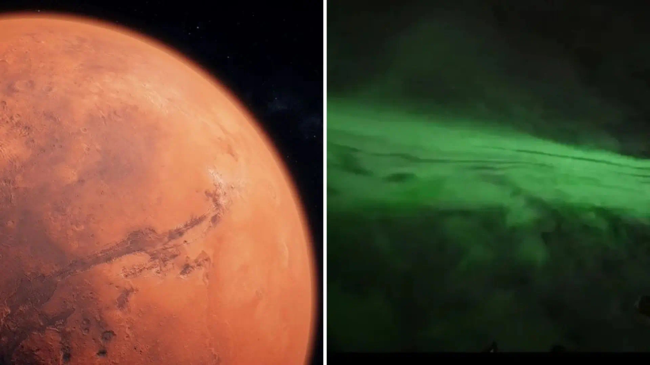 NASA legt voor het eerst poollicht vast vanaf het oppervlak van Mars: dit is deze mysterieuze groene gloed
