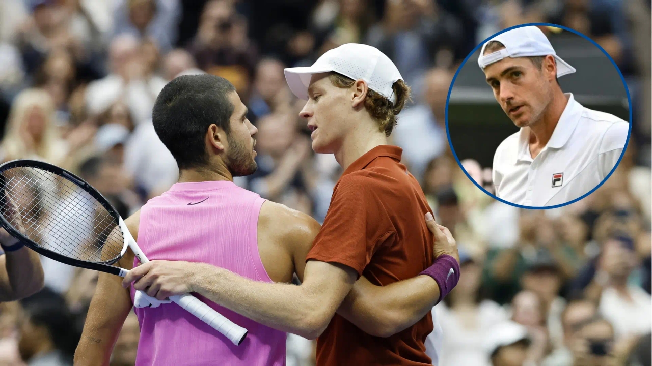 El icono del tenis John Isner da favorito a Alcaraz sobre Sinner para ganar el 'Carrer Slam': "Es extraño que no lo haya hecho ya"