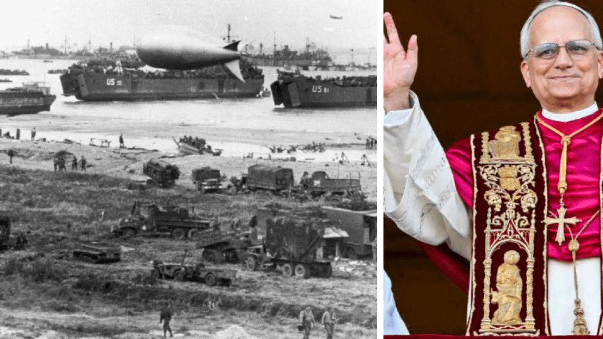 Der Vater von Papst Leo XIV. diente während der Landung in der Normandie auf einem Schiff.