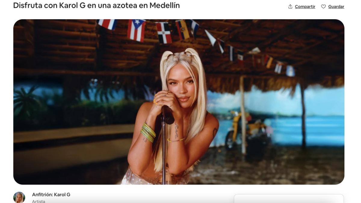 Une nuit à Medellín avec Karol G : la nouvelle expérience d'Airbnb dans ses mises à jour d'applications