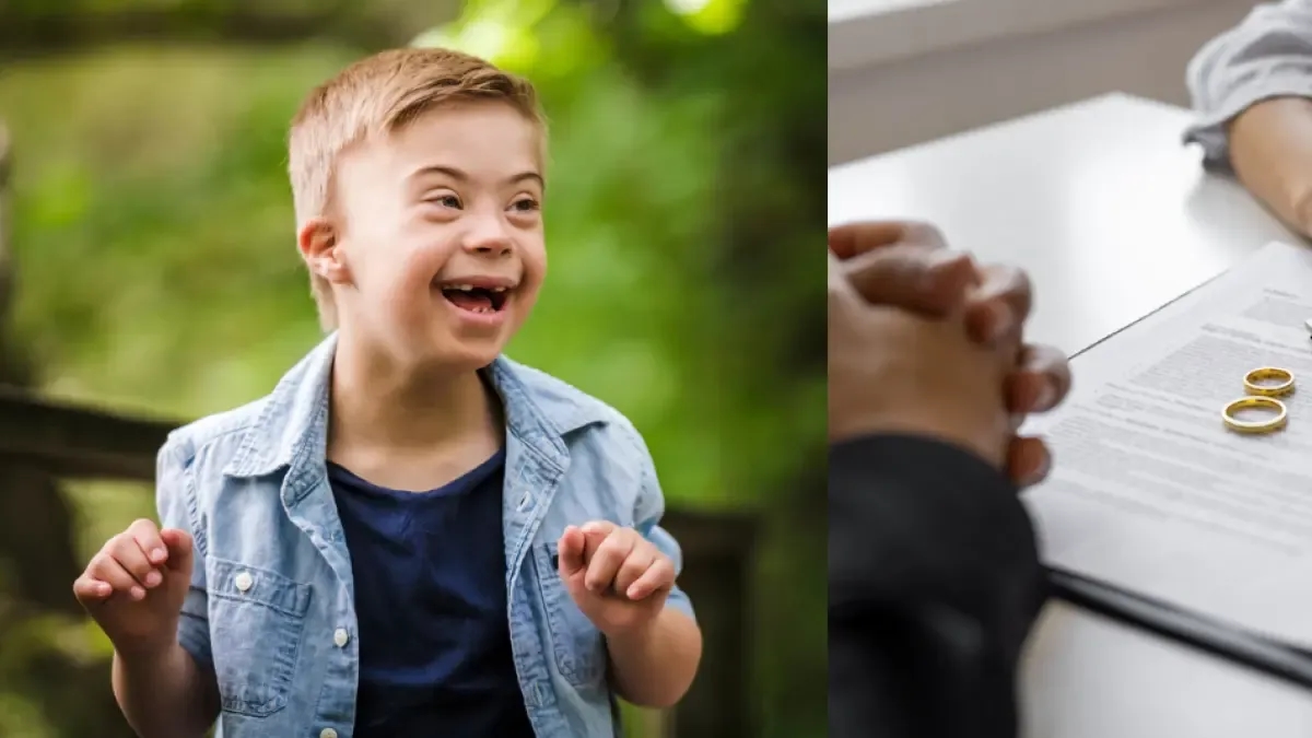 A esposa queria entregar o filho para adoção porque ele tinha Síndrome de Down, mas ele decidiu ser pai solteiro: "Aprendi a trocar fraldas".