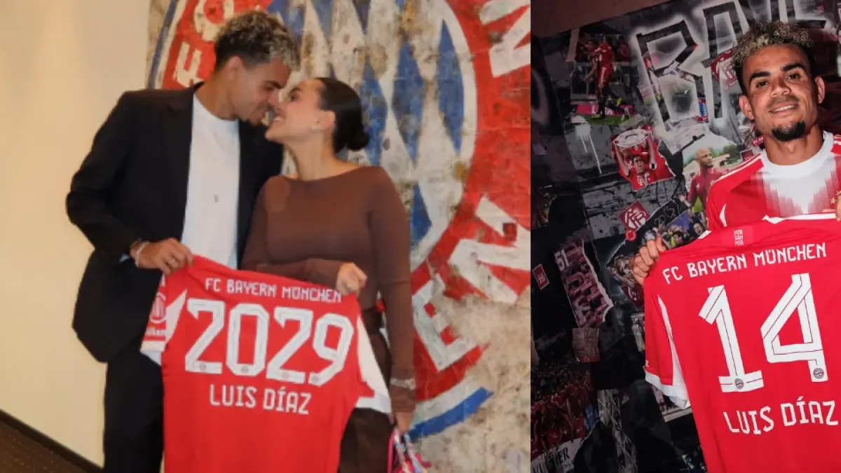 Geraldine Ponce, esposa de Luis Díaz, le dedicó emotivo mensaje al futbolista tras confirmarse su llegada al Bayern Múnich: ‘Sé que vas a darlo todo’