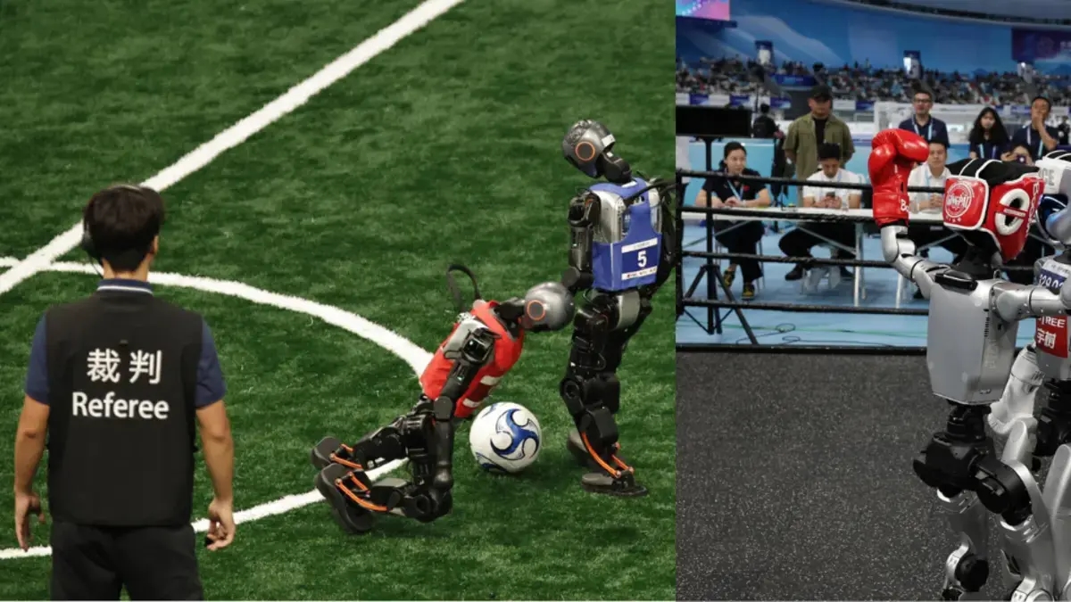 Çin'de düzenlenen ilk insansı robotlar Dünya Kupası böyle yaşandı: Futbol, boks ve atletizm tarihi bir yarışmada bir araya geldi.