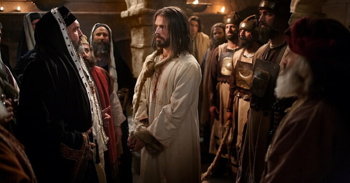 Jezus voor het Sanhedrin