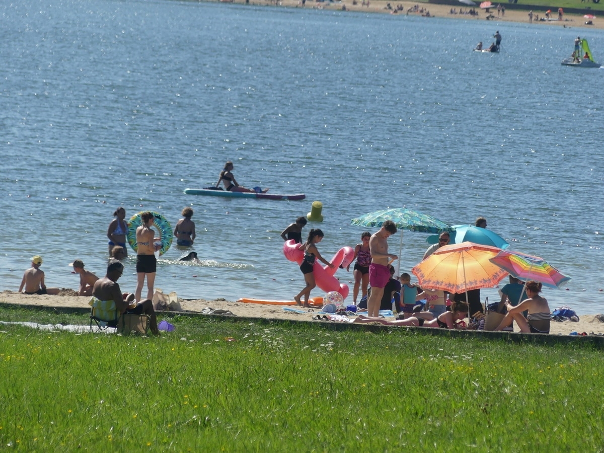 Gente en la playa