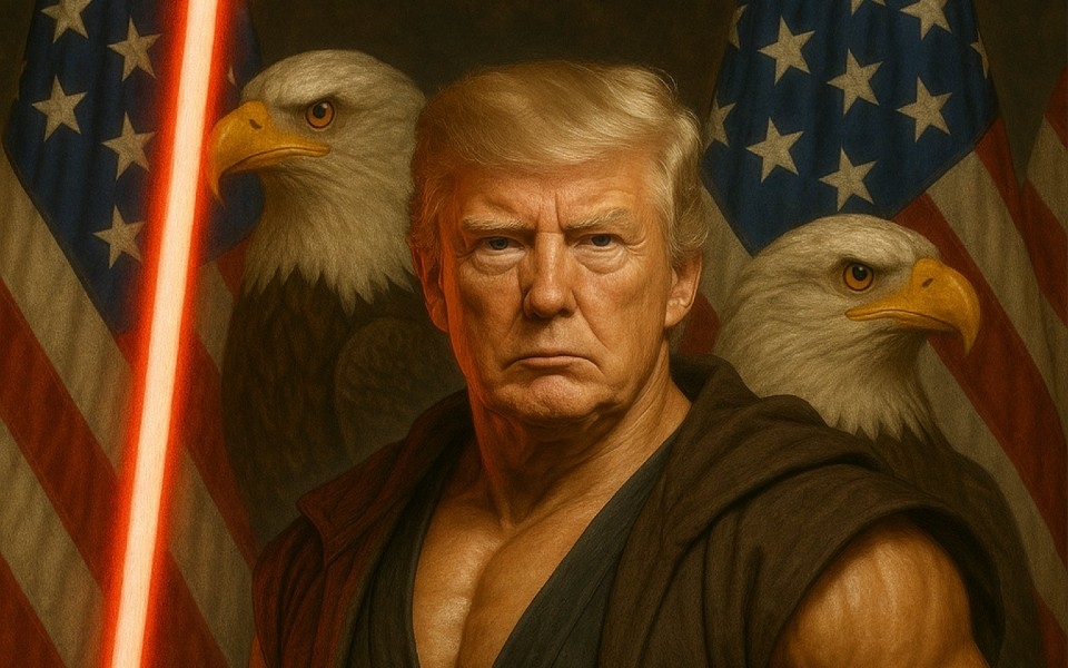 Na Paus Trump is ook Donald een Jedi (op de sociale media van het Witte Huis)
