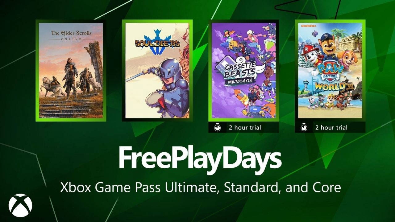 Vous pouvez essayer 4 jeux gratuitement pendant une durée limitée pendant les Xbox Free Play Days.