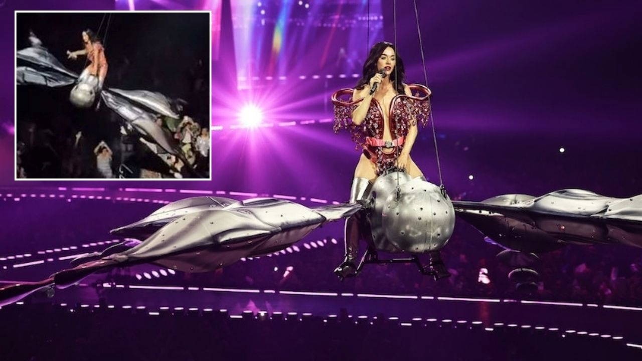 Momentos de pánico en el concierto de Katy Perry en San Francisco: ¡Por poco se cae!