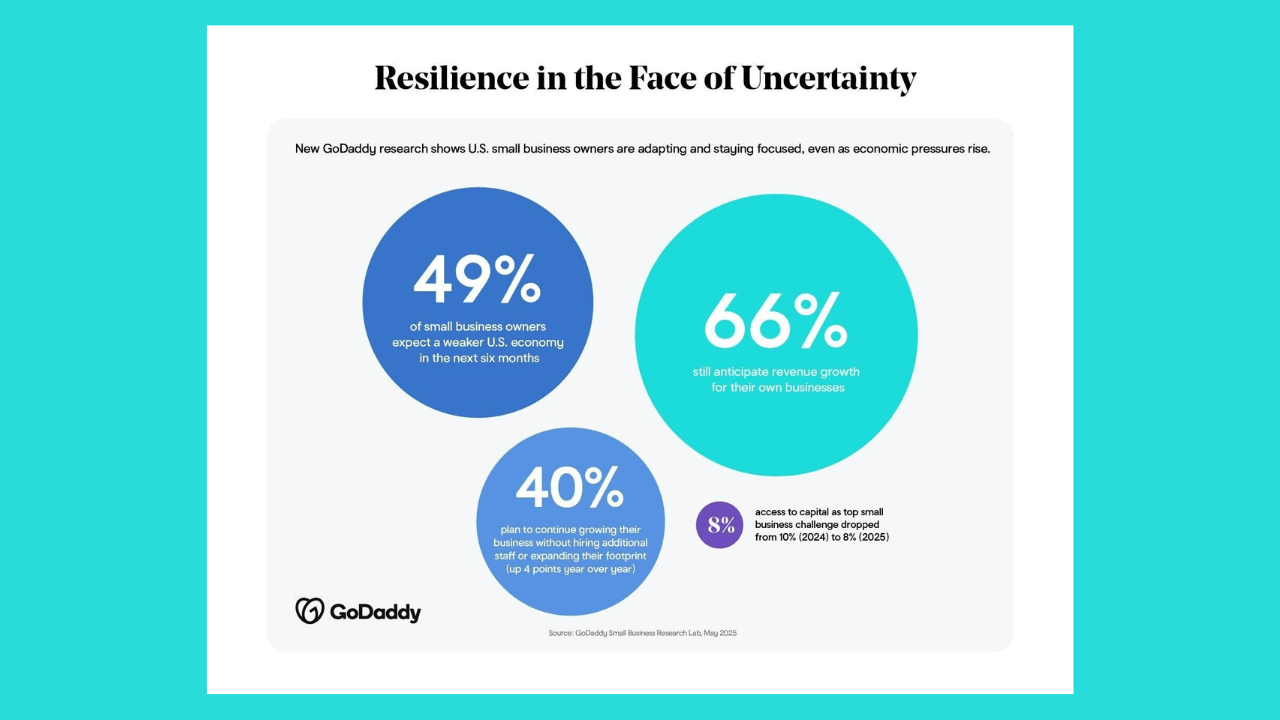 GoDaddy Survey Finds Small Business Owners Remain Optimistic Despite Economic Concerns