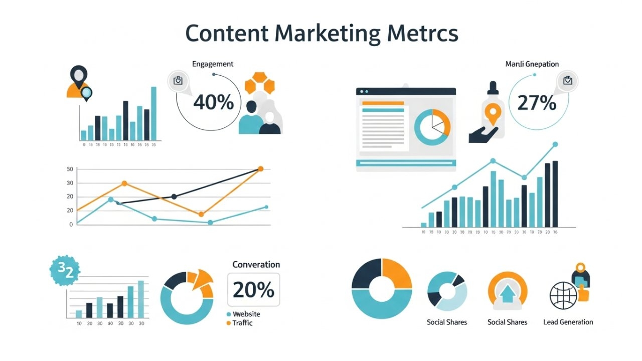 Quais são as principais métricas de marketing de conteúdo que você deve acompanhar?