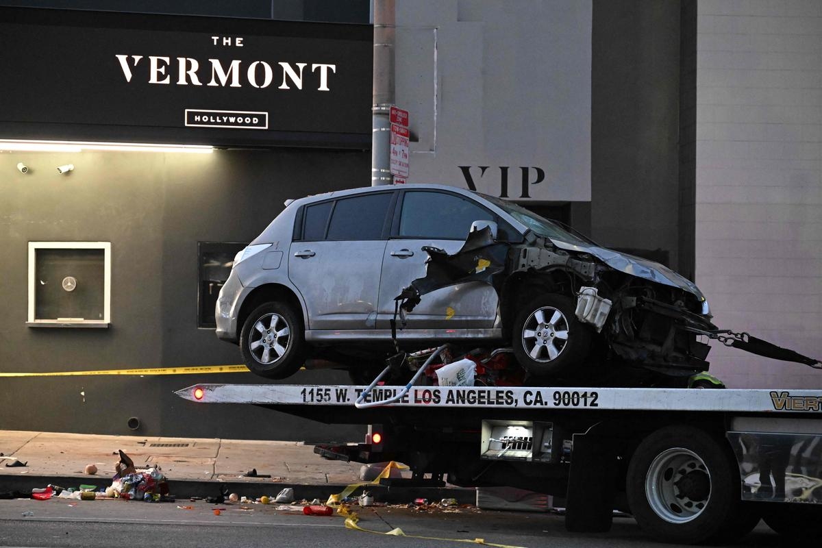 Car drives into crowd in Los Angeles: 'intentional act,' driver charged with assault