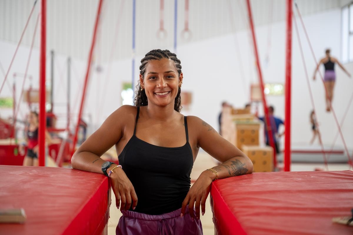 „Die meisten Mädchen gehen mit Essstörungen nach Hause“, warnt Marine Boyer, Turnerin und dreifache Olympiateilnehmerin, bei einem Trainingskurs in La Rochelle.