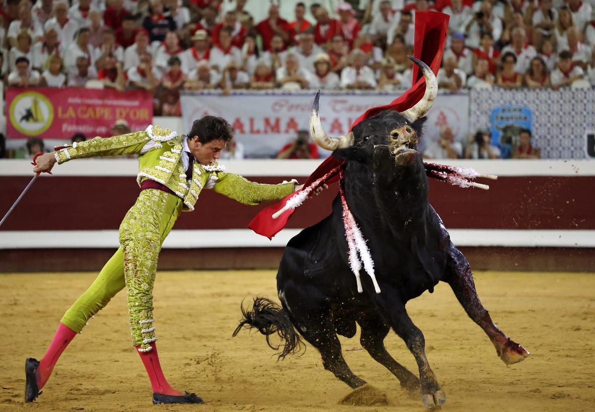 Dax Fair 2025: Roca Rey cape, misters and "welcome booklet" echo from the bullfight callejon on Friday, August 15