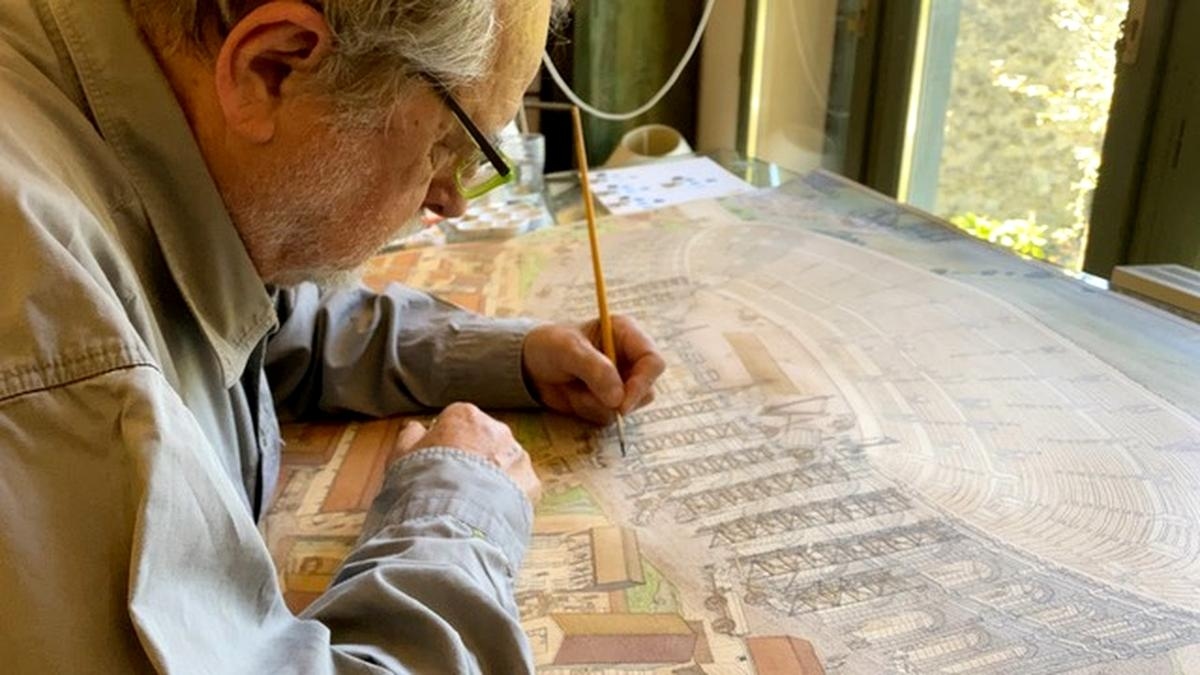 „Ich bin der Übersetzer einer kollektiven Reflexion in Bilder“: Wie Jean-Claude Golvin Saintes im Jahr 1450 darstellte