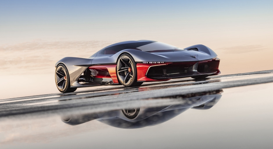 GM revela novo conceito. Um sonho californiano de design e velocidade com um coração elétrico.