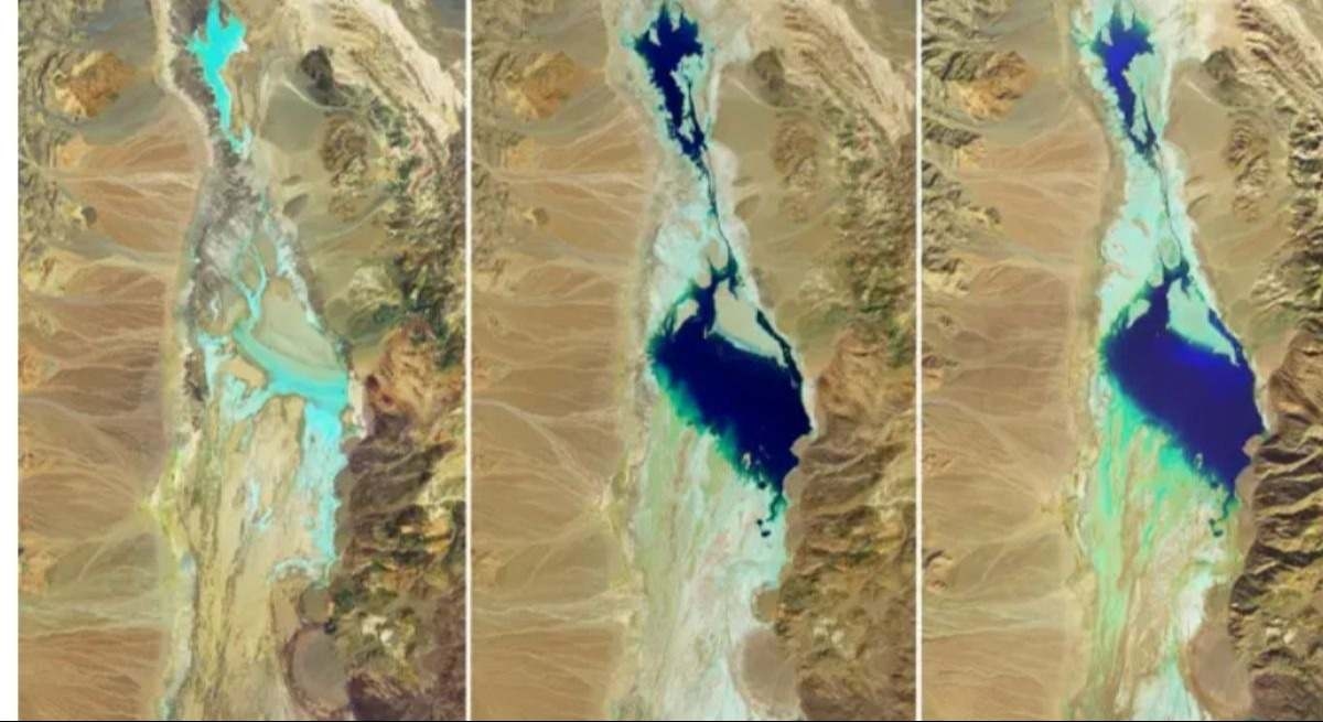 NASA'dan ABD'de yaşananlara ilişkin uyarı: "Ölüm Vadisi çölünde bir göl oluştu."