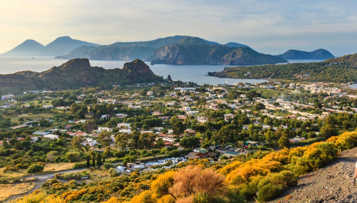 Vulcano Island in Sicily, wild nature and enchanting sea.