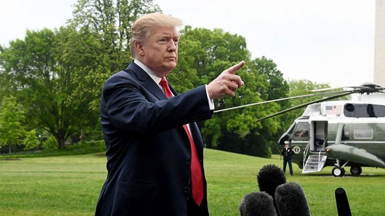 Mann festgenommen, weil er mit Laser auf Trumps Hubschrauber zielte